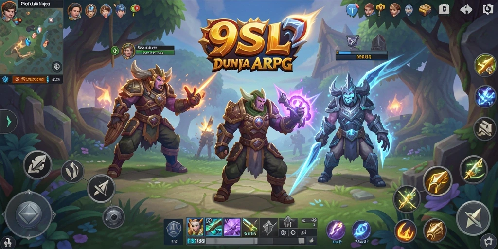 Tampilan aksi menarik dari gameplay ARPG 9SL.