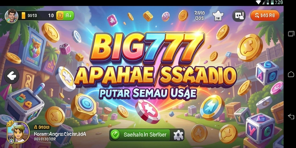 Tampilan gameplay seru dalam BIG777 yang penuh warna.