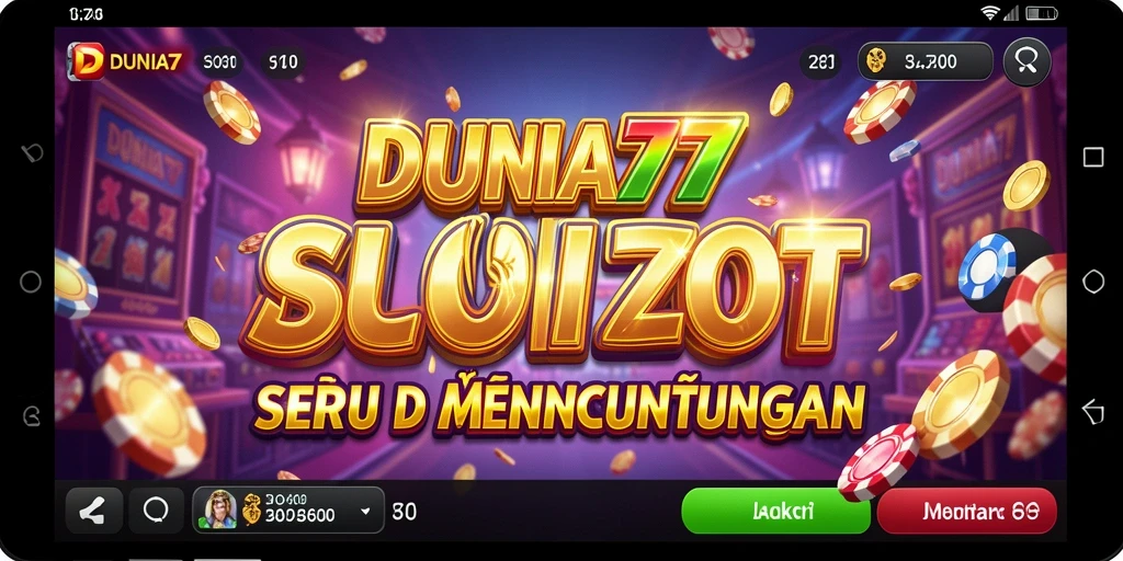 Tampilan menarik dari gameplay DUNIA77 yang menggembirakan.