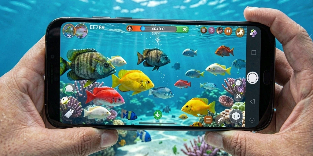 Tampilan gameplay seru Tembak Ikan EE789.
