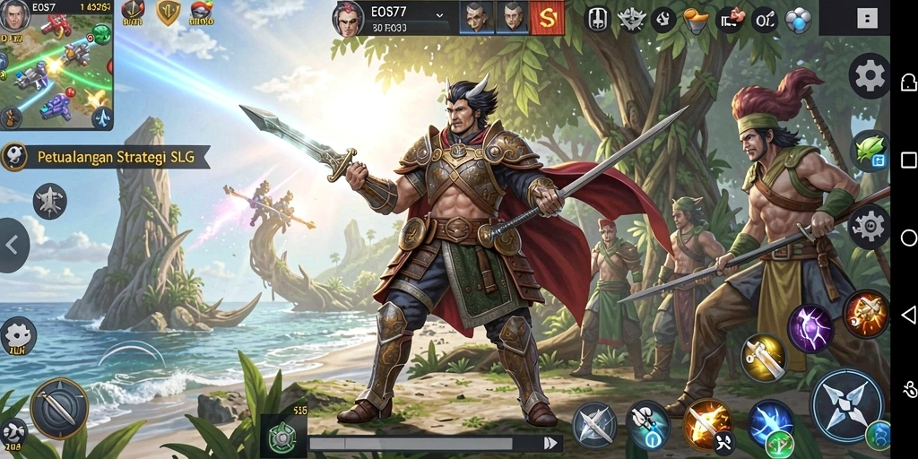 Tampilan gameplay interaktif dan seru dari <strong>EOS77</strong>.