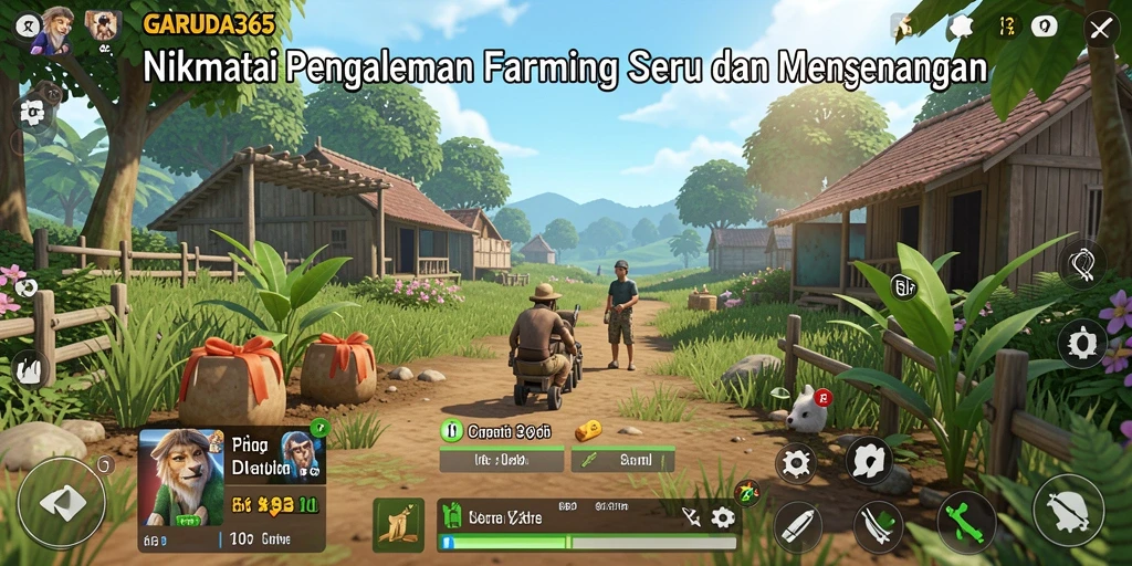 Screenshot GARUDA365 menampilkan gameplay pertanian yang menarik.