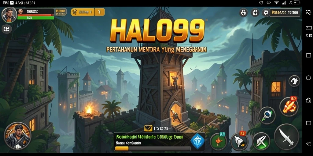 Gameplay menara pertahanan yang seru dan menegangkan.