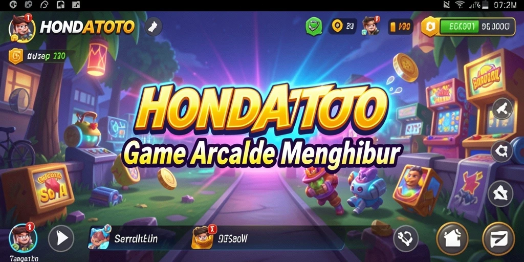 Tampilan menarik dari gameplay HONDATOTO yang penuh warna.