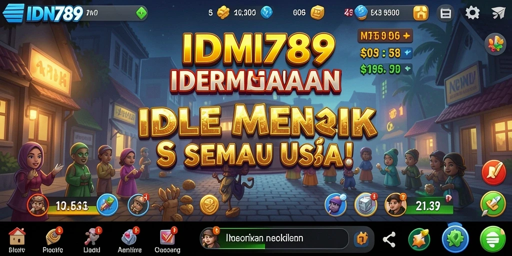 Tampilan gameplay menarik dari IDN789 yang menampilkan aktivitas Idle.