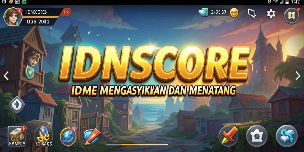 Tampilan gameplay <strong>IDNSCORE</strong> yang menarik dan penuh warna.