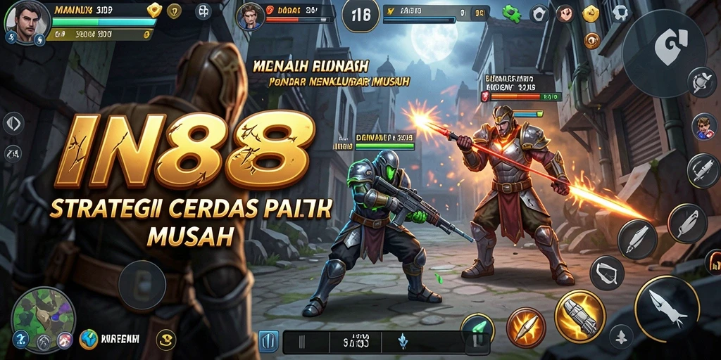 Tampilan gameplay menarik dari IN88, menunjukkan aksi strategis yang intens.