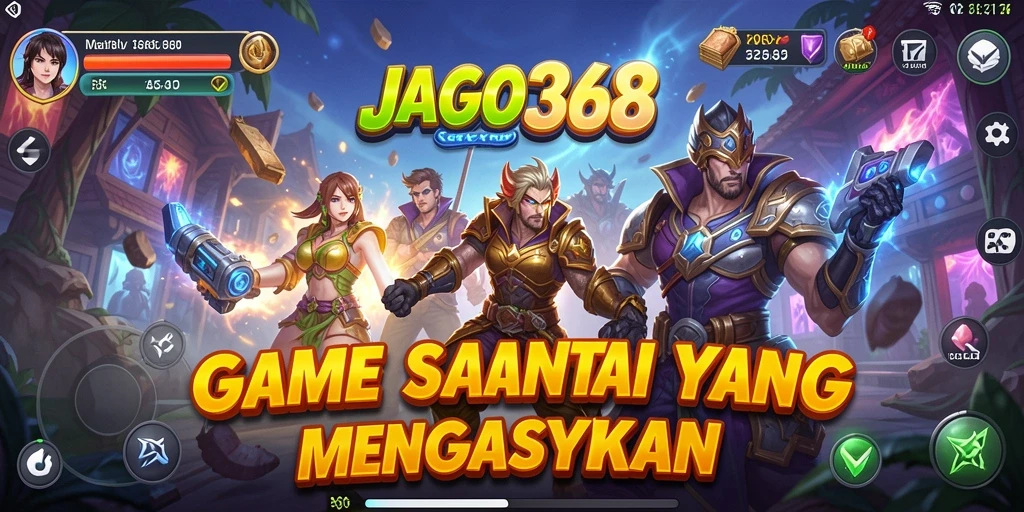 Tampilan gameplay JAGO368 yang cerah dan menarik.