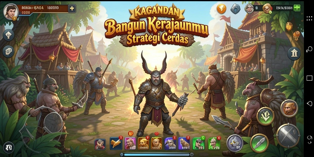 Tampilan gameplay KAGANDAN yang penuh strategi dan aksi.