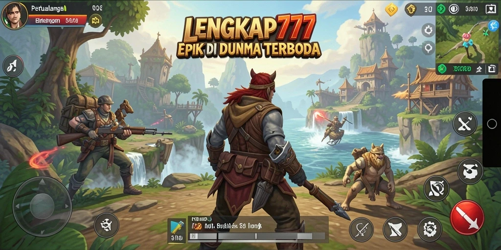 Tampilan gameplay LENGKAP777 dengan petualangan seru di dunia terbuka.