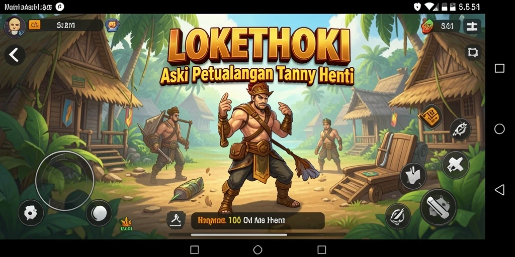 Tampilan aksi seru dalam gameplay LOKETHOKI yang menegangkan.