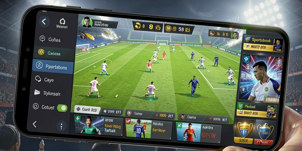 Screenshot gameplay MDG188 yang menampilkan fitur taruhan olahraga.