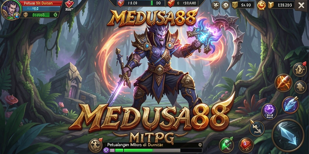 Screenshot MEDUSA88 menunjukkan aksi seru di dunia RPG.