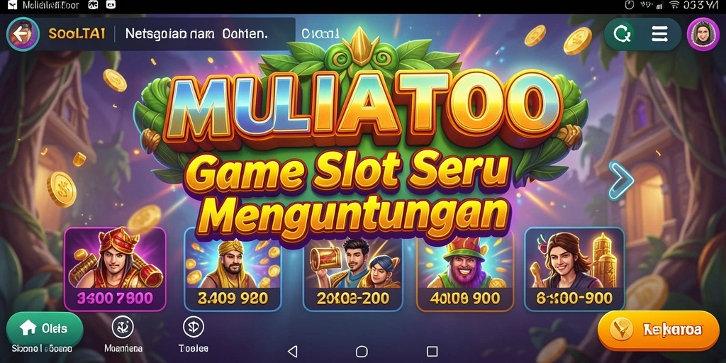Tampilan menarik dari gameplay MULIATOTO yang penuh warna.