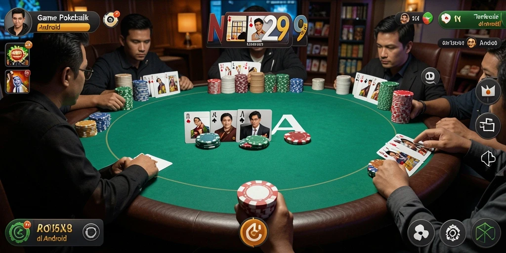 Tangkapan layar NET29 menampilkan gameplay poker yang seru dan interaktif.