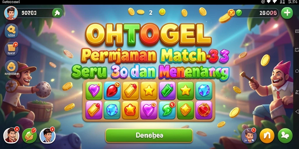 Tampilan menarik dari gameplay OHTOGEL dengan elemen Match-3.