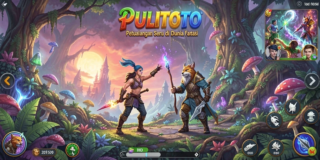 Gameplay PULITOTO yang seru dan menantang.