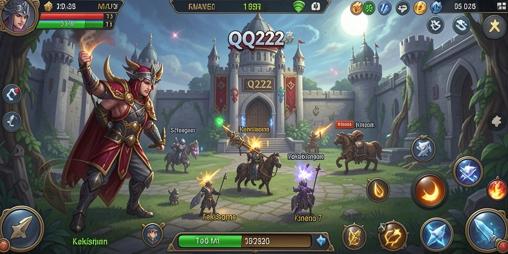 Tampilan gameplay QQ222 yang strategis dan menantang.