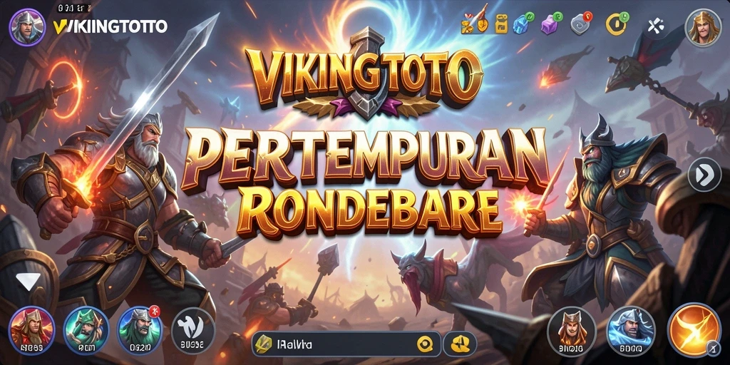 Tangkapan layar VIKINGTOTO menampilkan aksi pertempuran seru di medan perang.