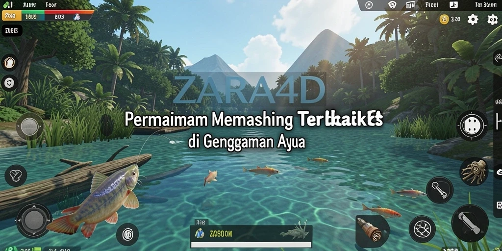 Gameplay seru dalam ZARA4D saat memancing ikan besar.