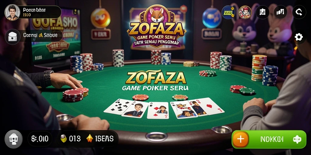 Tampilan menarik dari gameplay ZOFAZA yang menggugah selera.